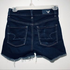 American Eagle High rise shortie Jean shorts 0